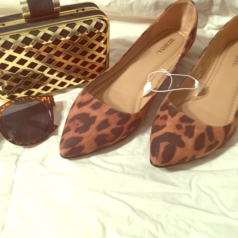 Leopard Print Wedge Flat