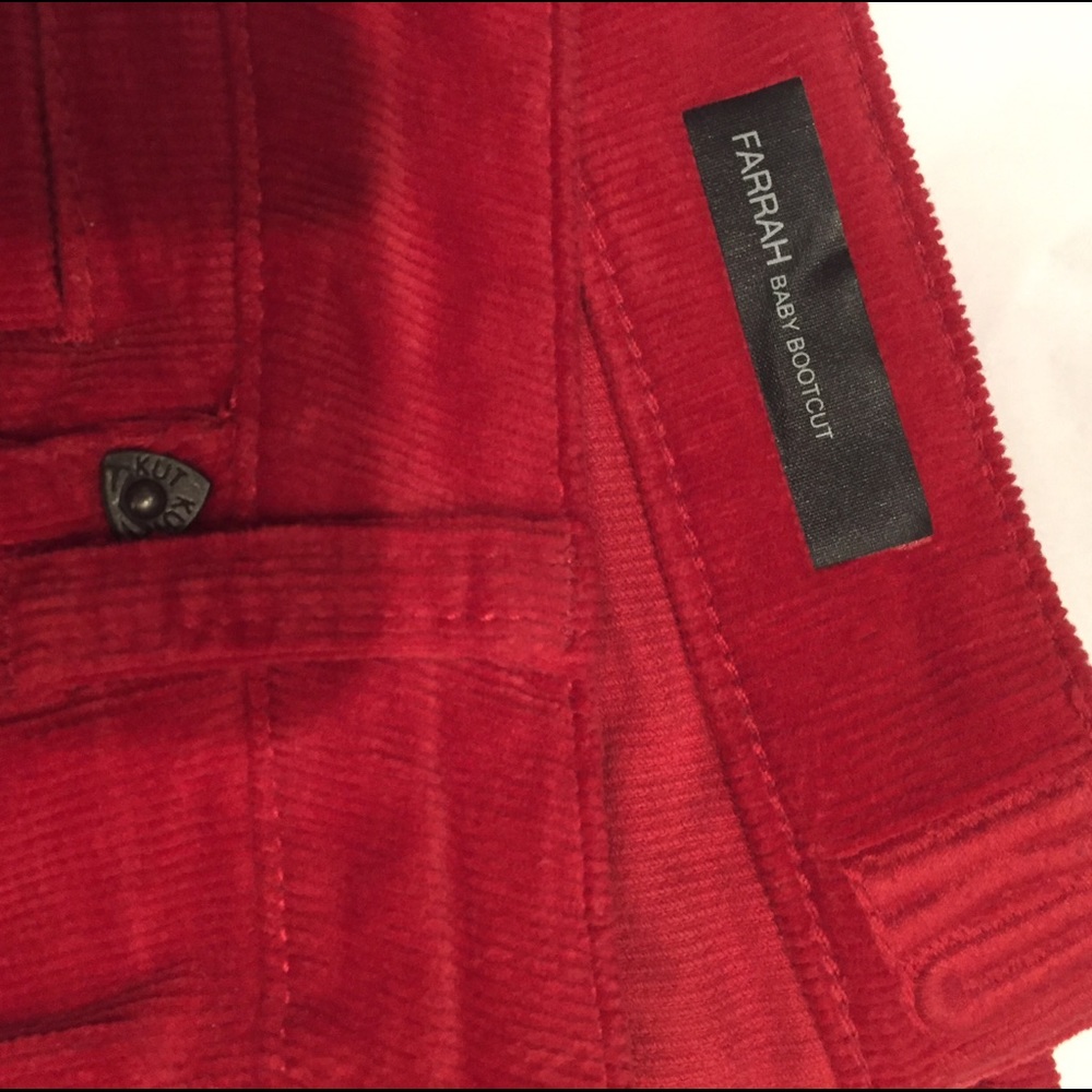 Kut mini cord pants. Farrah baby bootcut size 8
