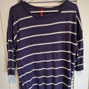 Express purple stripes sweater