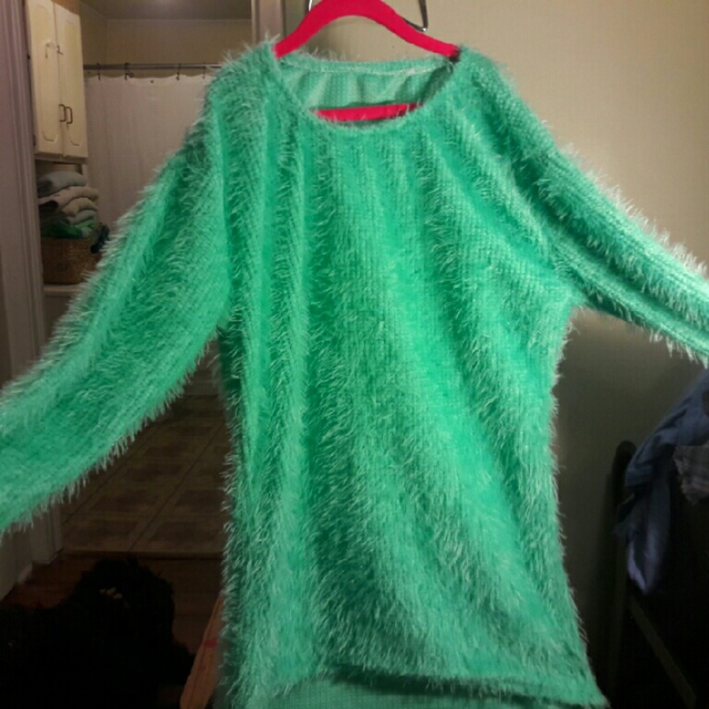 Green sweater