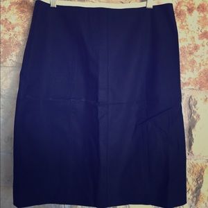 Downeast Navy and White Pencil Skirt