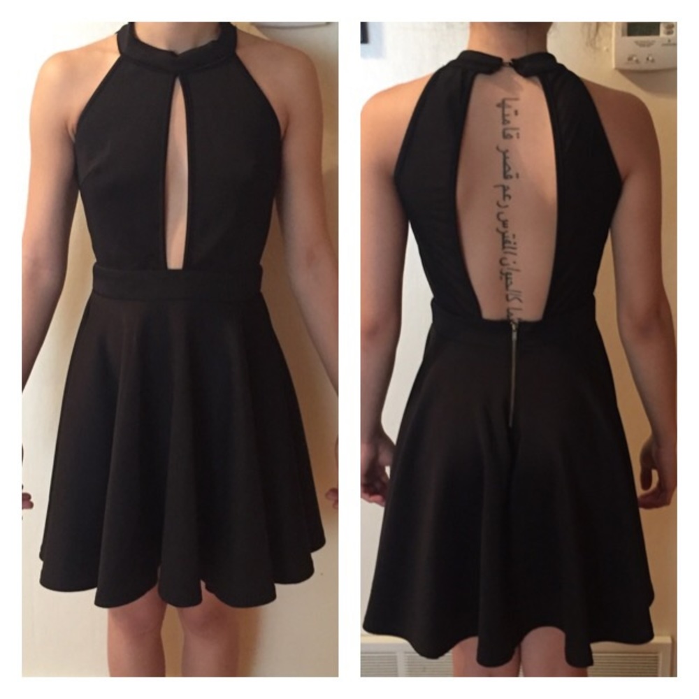 Deep V Neck, Backless Party Dress