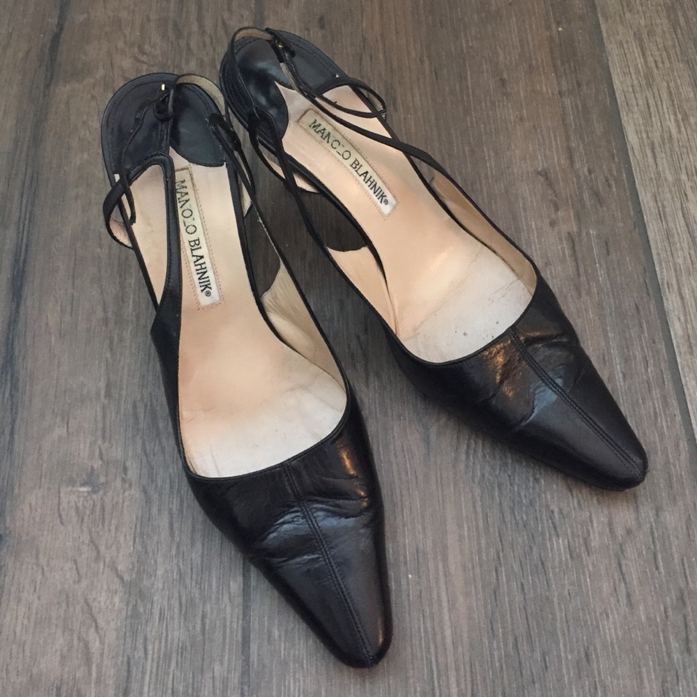 Black manolo blahnik heels AUTHENTIC