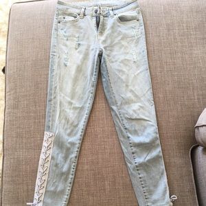 Carmar lace up jeans