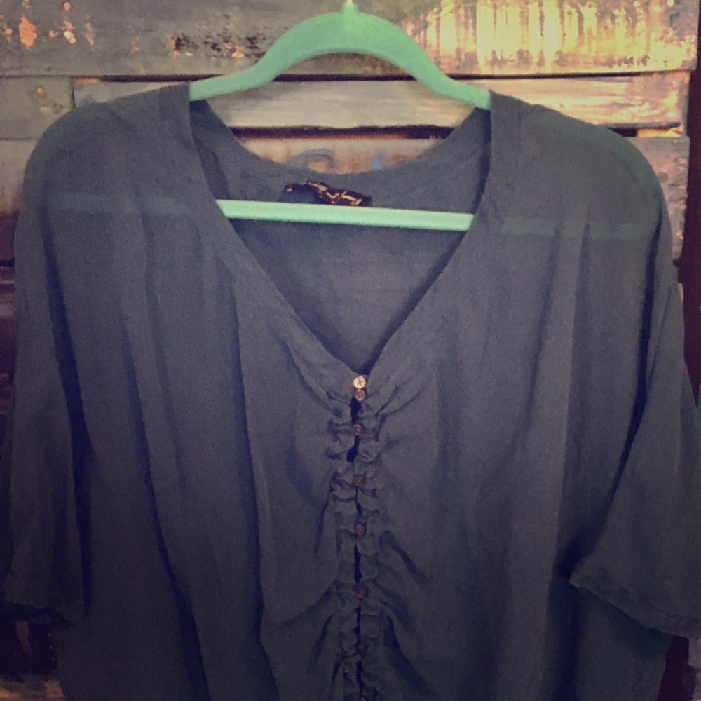 Elizabeth & James Teal top