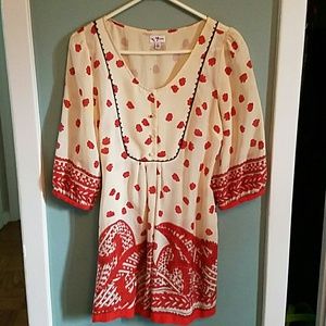 Anthropologie floral pattern dress