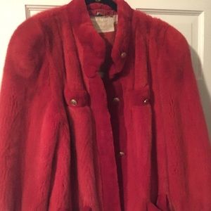 Genuine vintage red Mink coat