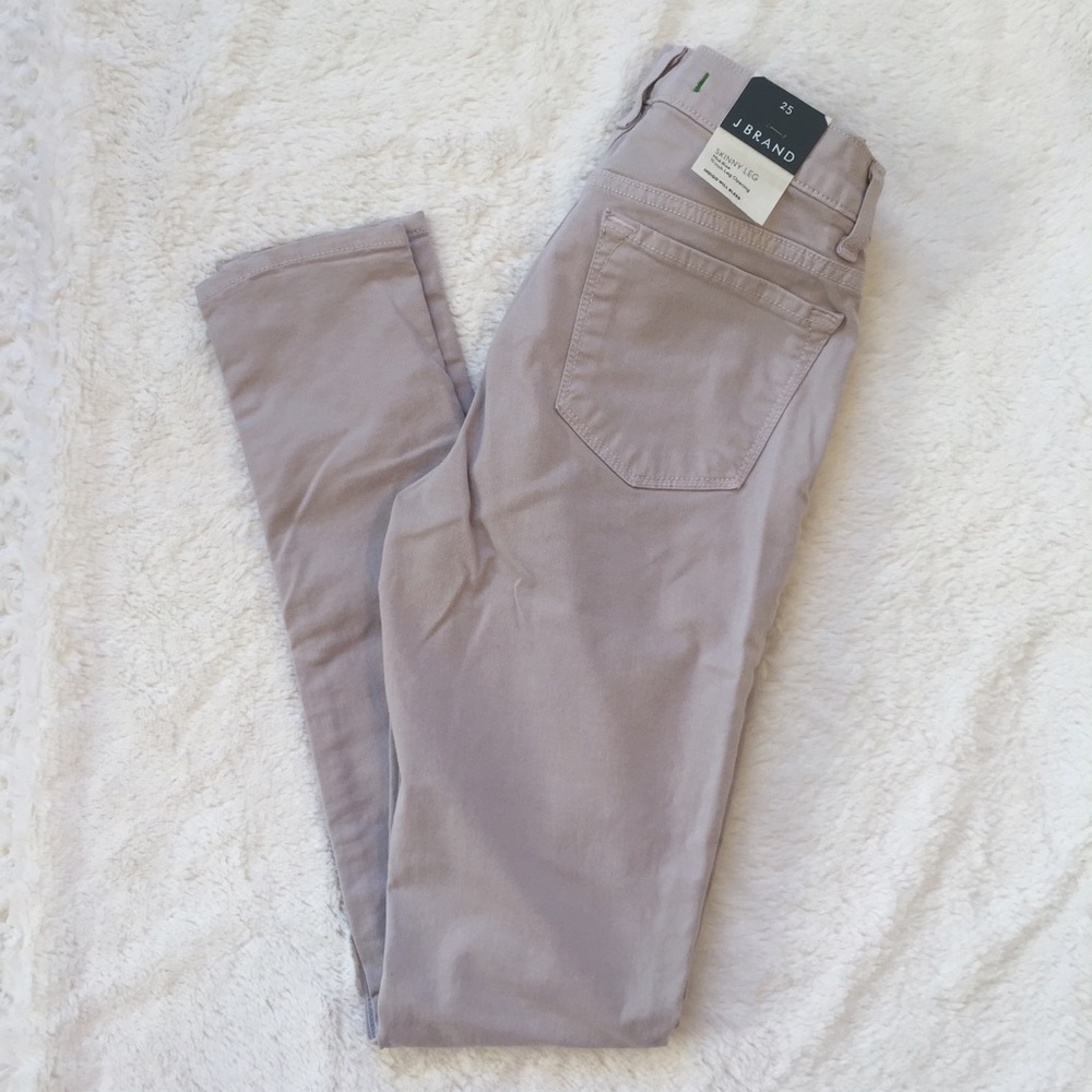 J Brand French Gray Lyrca Skinny Jeans