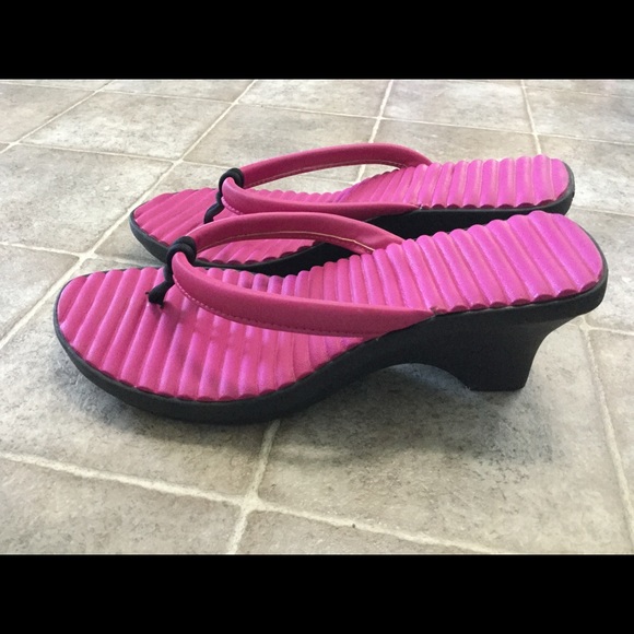 Crocs cabana thongs sandals flip flops heels - Picture 2 of 4