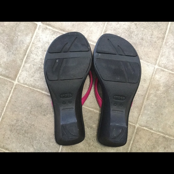 Crocs cabana thongs sandals flip flops heels - Picture 4 of 4