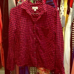 Jcrew plaid button up.