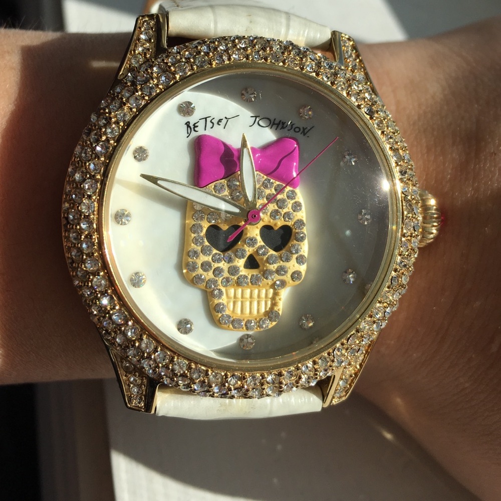 Betsey Johnson Skull Watch
