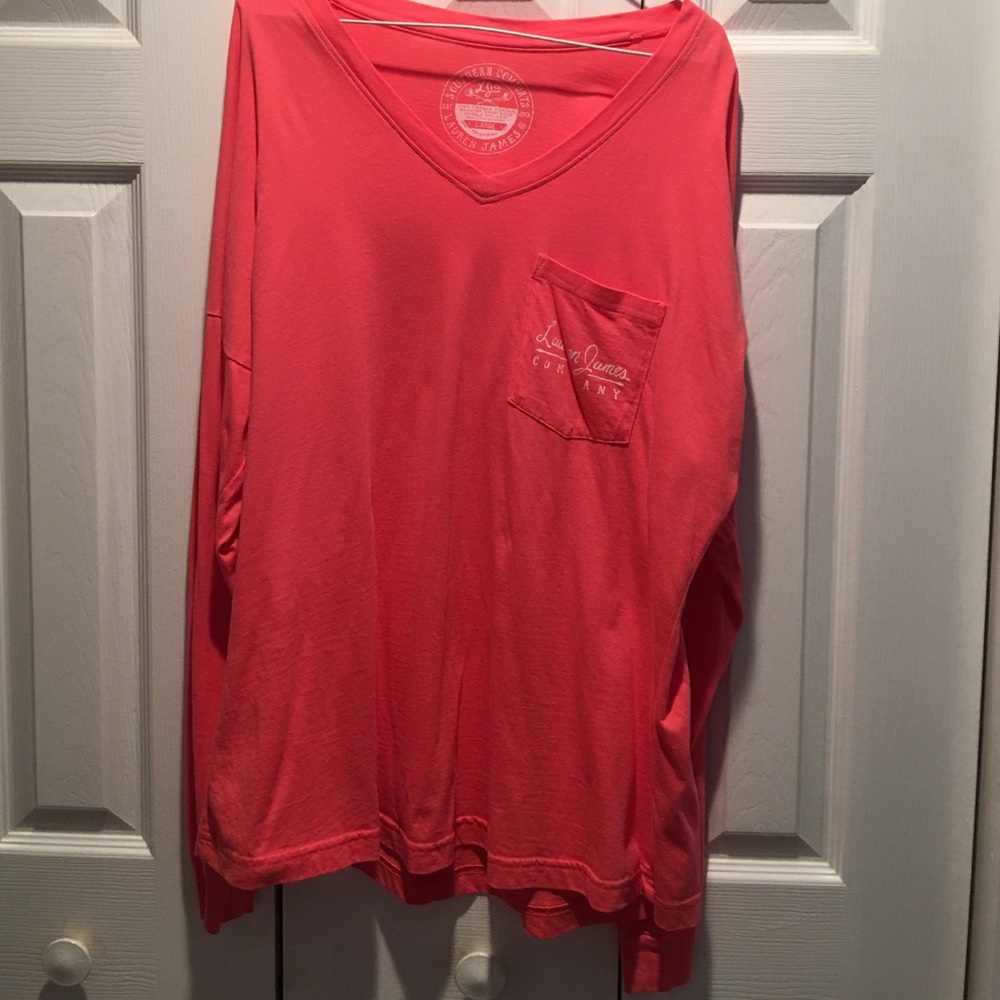 Lauren James large long sleeve coral