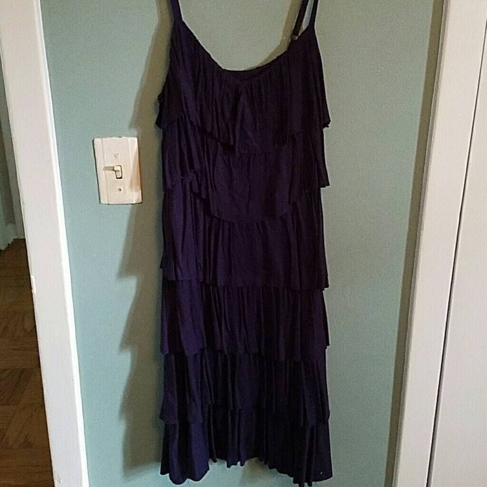 Great navy blue layered dress