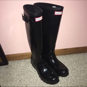 Tall Black Hunter Boots