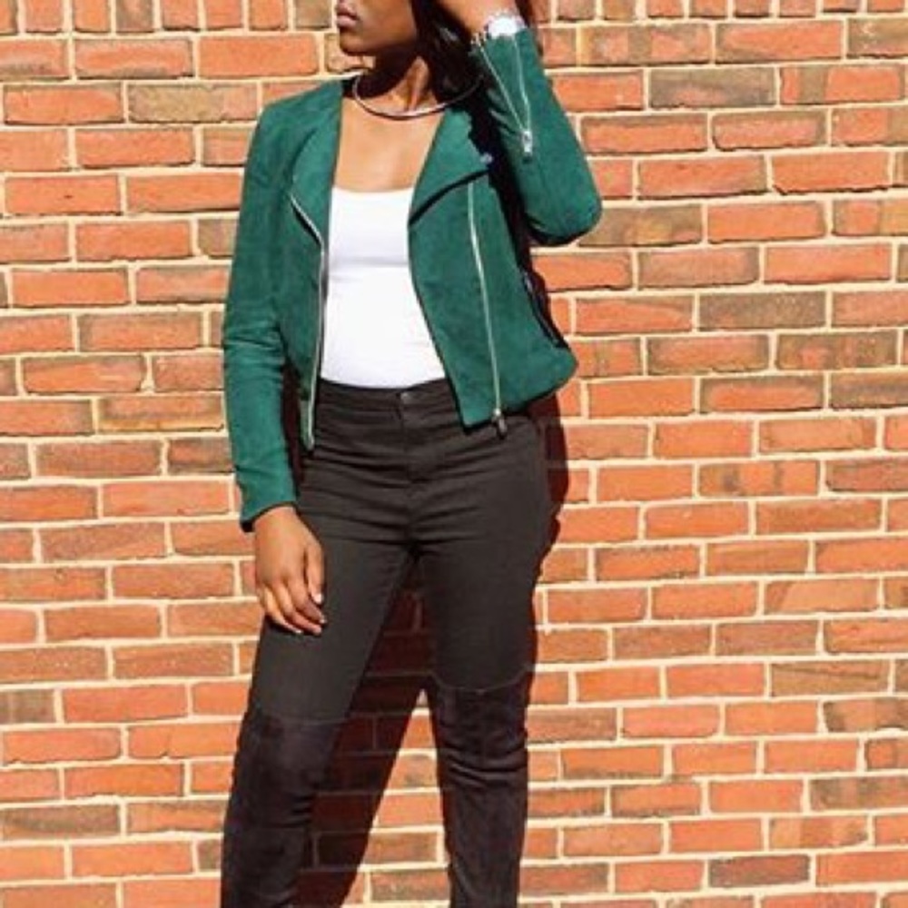 Green suede Moro jacket