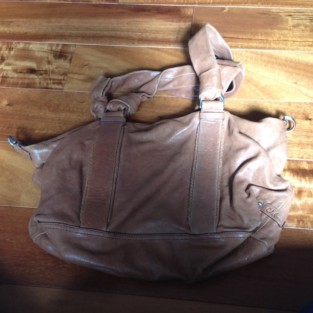 Cole Haan camel color leather bag