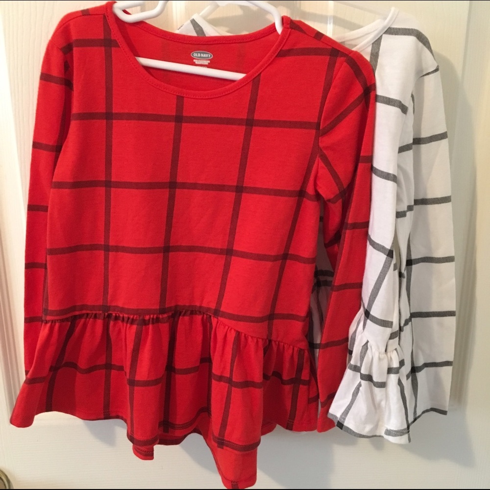 Old Navy peplum tees (x2)