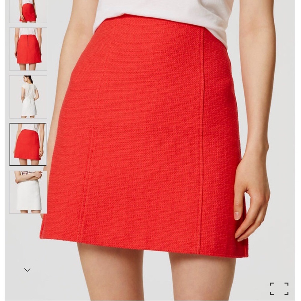 Loft Plaid Jacquard Shift Skirt - 6