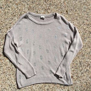 Subtle Skull Print PINK Sweater