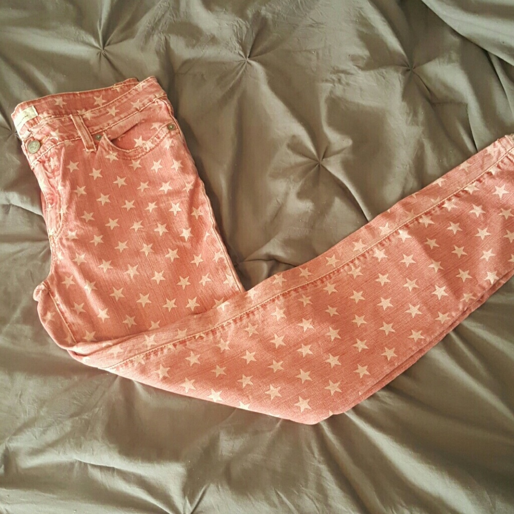 M2F Brand Denim Red Star Skinnies