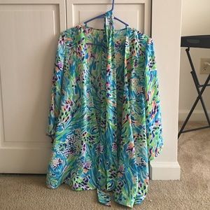 Small Lilly Pulitzer Sea Soirée kimono