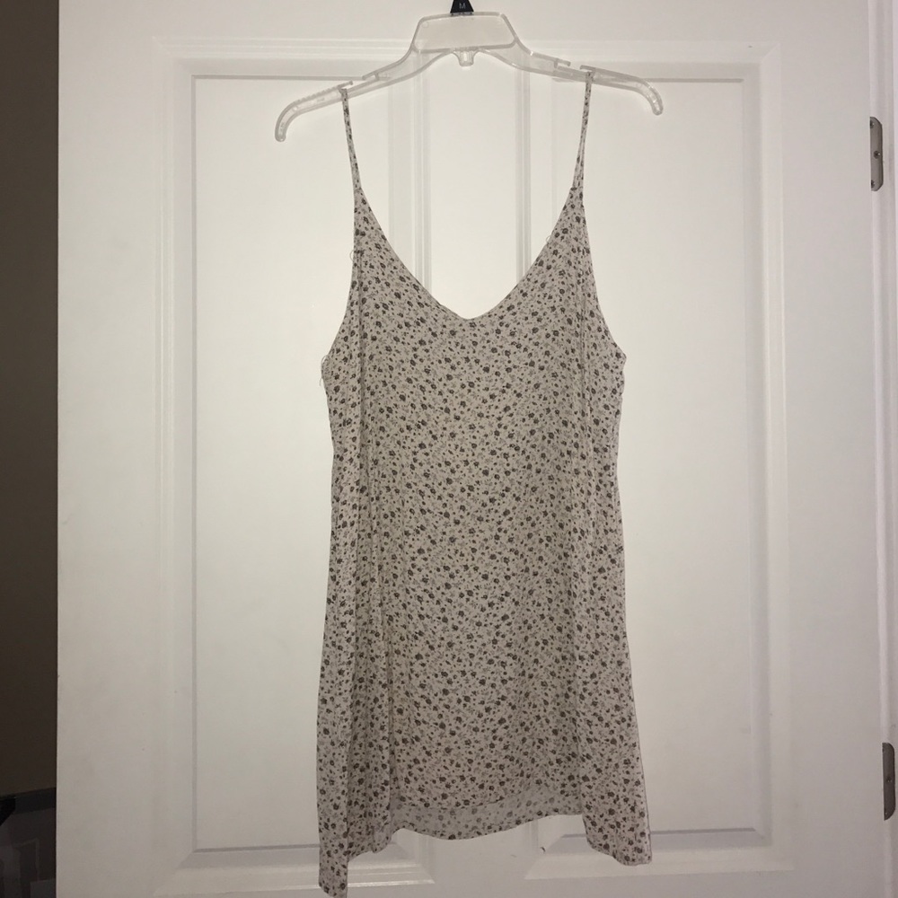 Brandy Melville Backless Floral Slip Dress