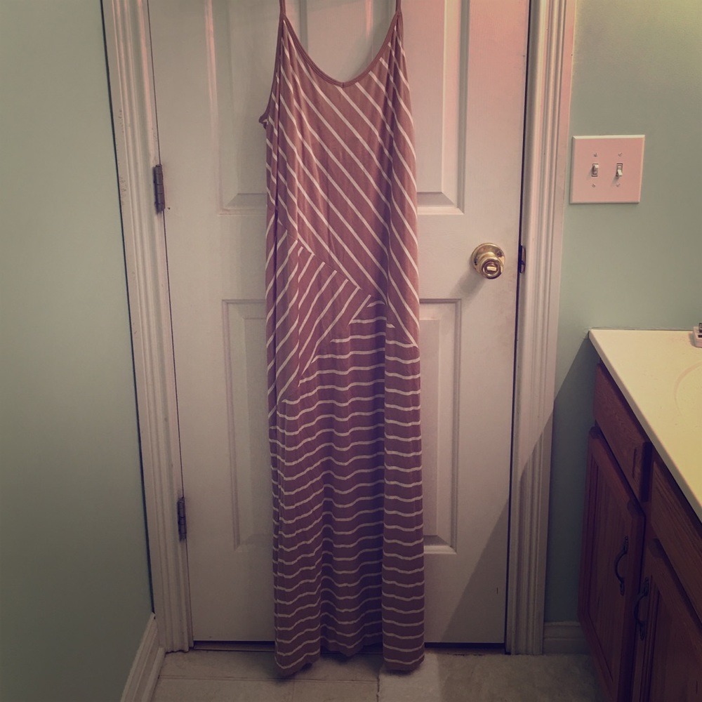 Striped maxi dress
