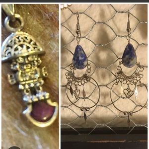 Peruvian necklace and earrings