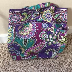Vera Bradley Shoulder Tote Purple Heather