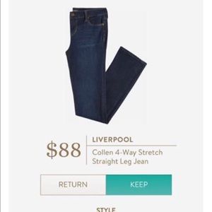 STITCH FIX Liverpool jeans!