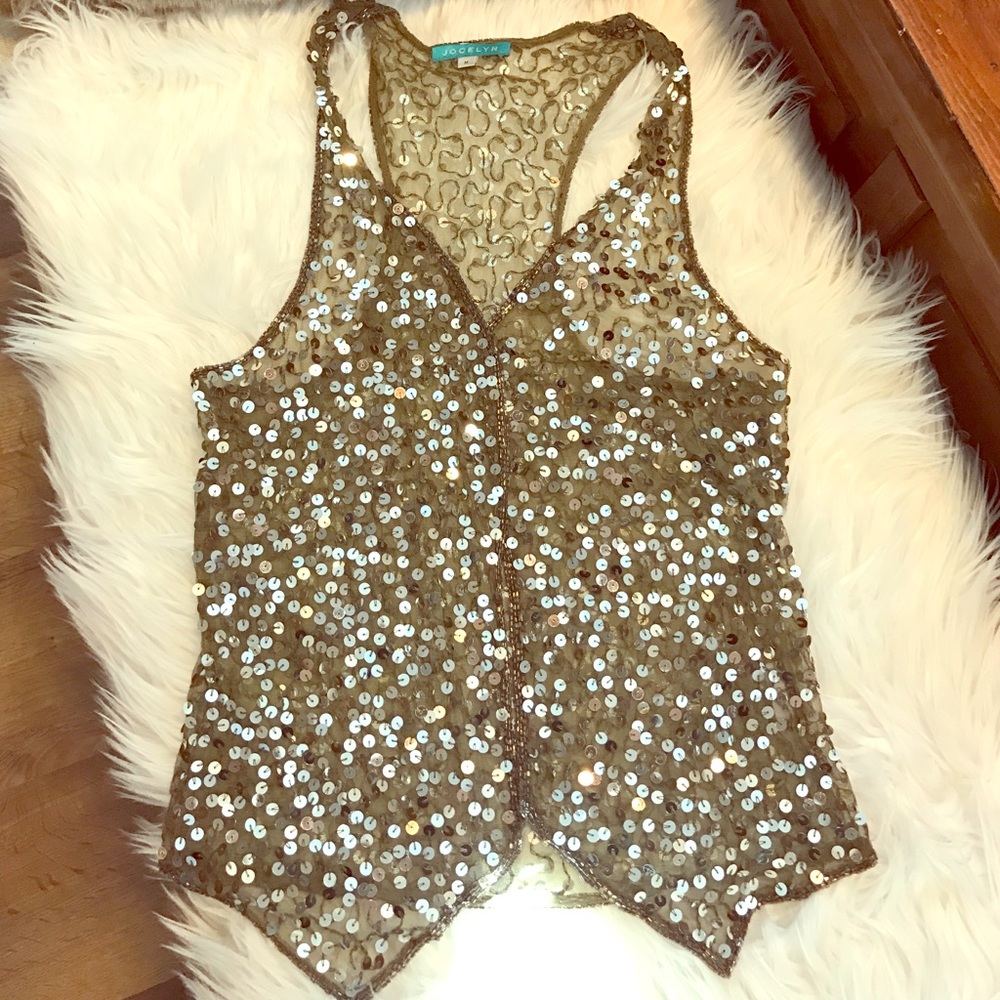 Sequin vest