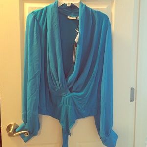 Eva Mendes turquoise body suite