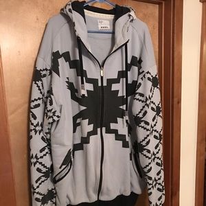 3XL Jiberish Mojave Zip Up Sweatshirt