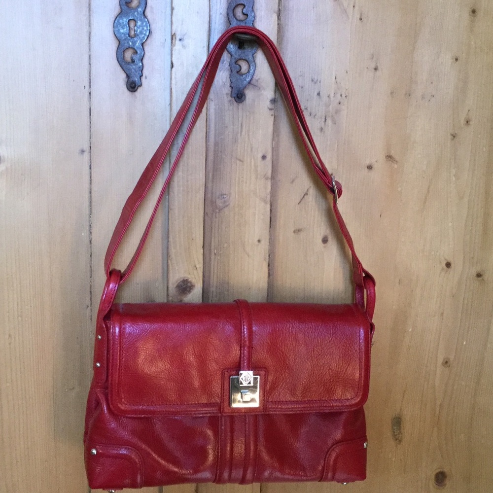 Eileen West Red Leather Purse