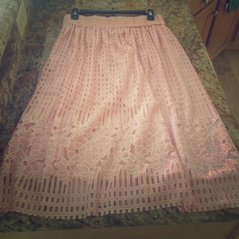Light pink skirt