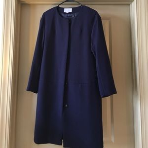 H&M Navy Coat - Size 4