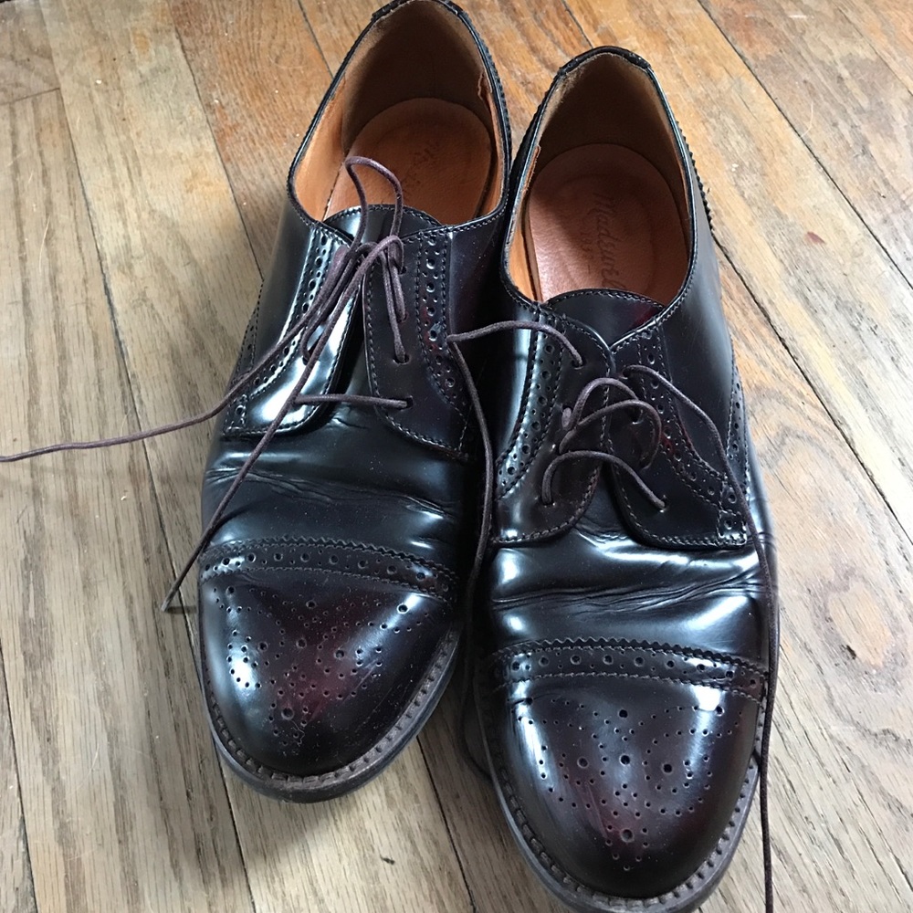 Madewell Oxfords. Size 8.5. Like new.