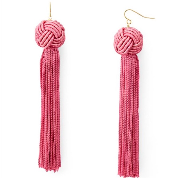 NEW VANESSA MOONEY ASTRID KNOTTED TASSEL EARRINGS - Picture 2 of 3