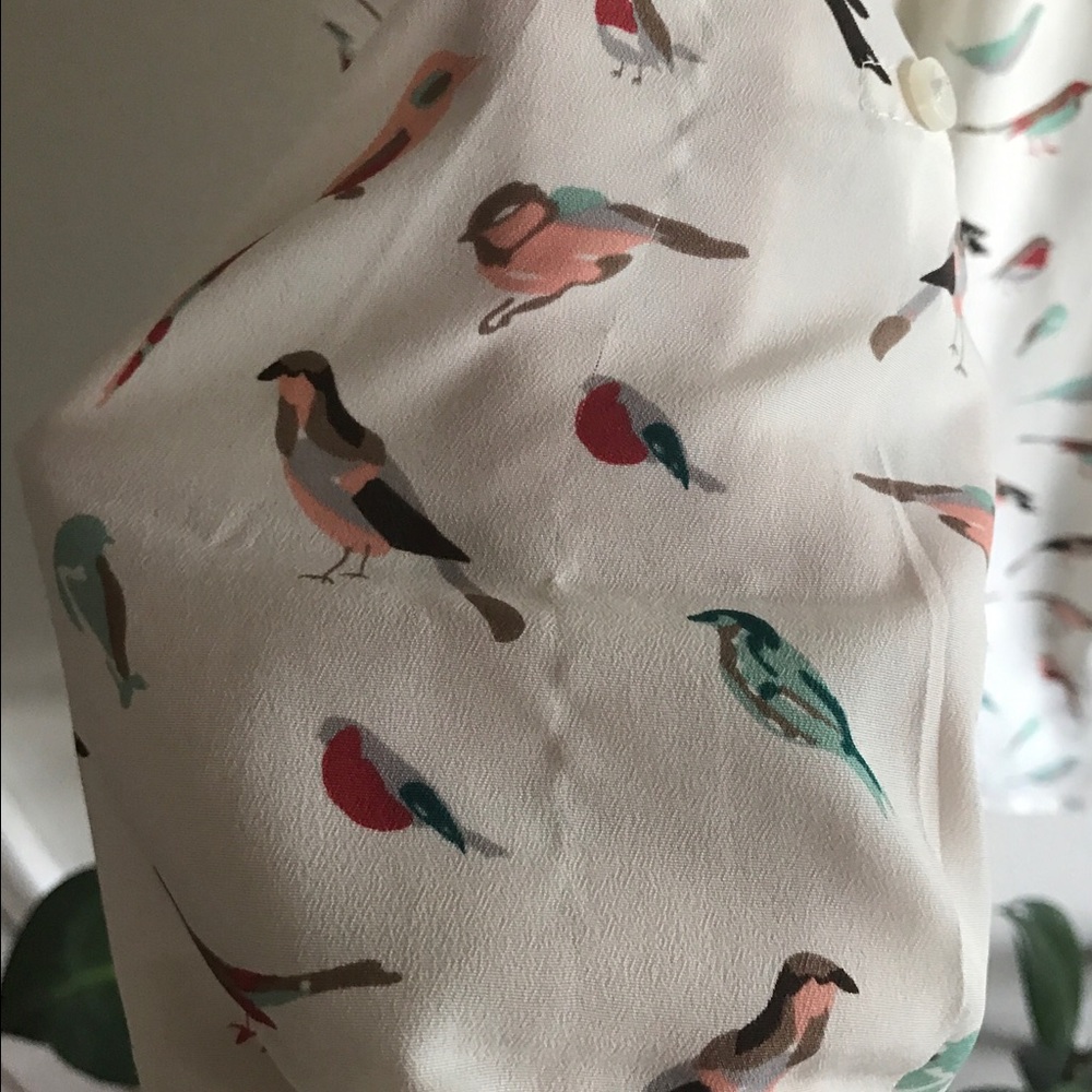 Ann Taylor bird blouse - Picture 4 of 4
