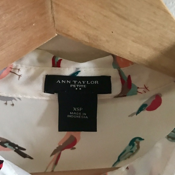 Ann Taylor bird blouse - Picture 2 of 4