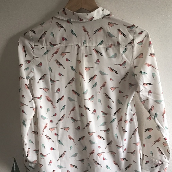 Ann Taylor bird blouse - Picture 3 of 4