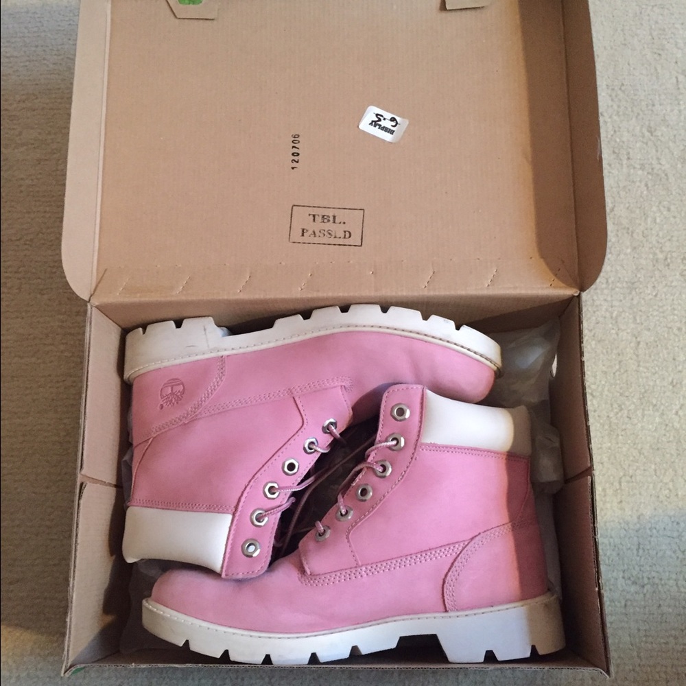 Pink Timberland Boots