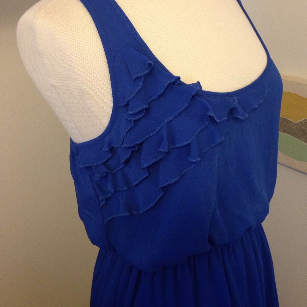 Royal blue cocktail dress