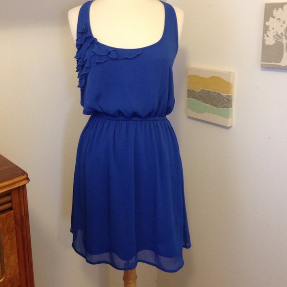 Royal blue cocktail dress - Picture 2 of 4