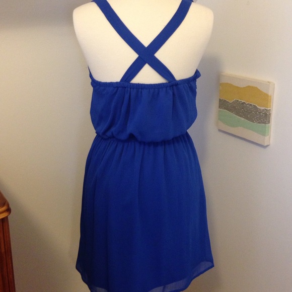 Royal blue cocktail dress - Picture 3 of 4