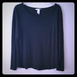 H&M Basic Black long sleeve tee H&M Basic Black long sleeve tee