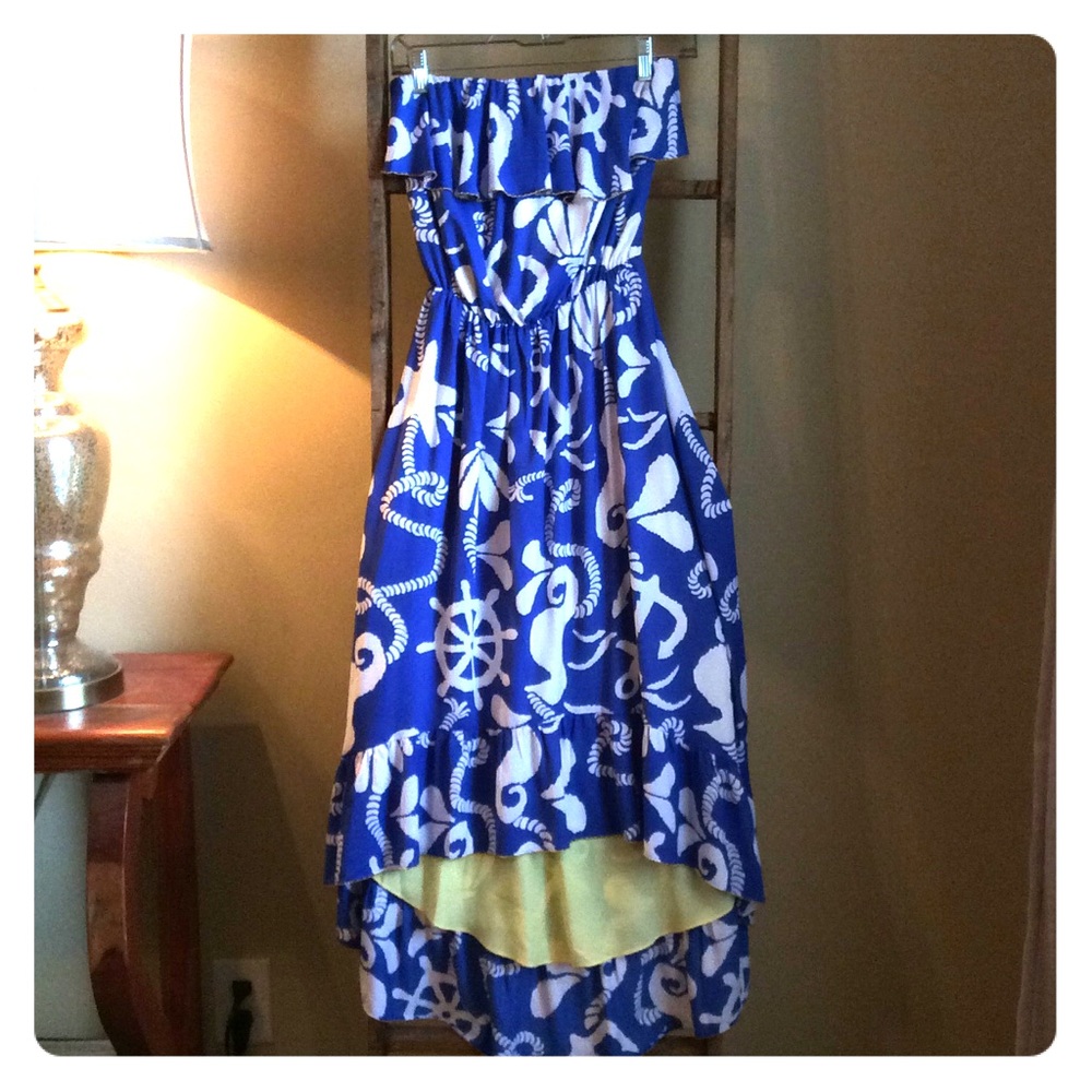 NWOT Lilly Pulitzer Nautical High-Low Dress