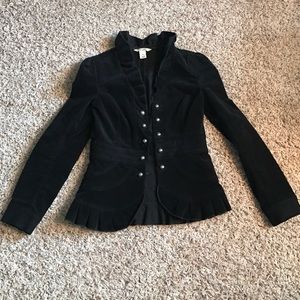 Final saleBlack Suede victorian jacket