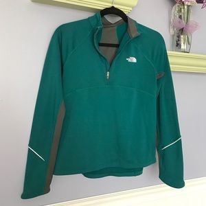 North Face Teal Pullover Fleece Running